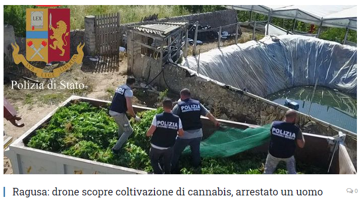 Polizia Droni Cannabis