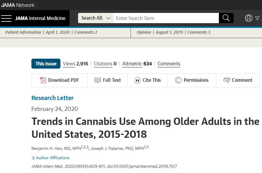 Cannabis +75% Anziani
